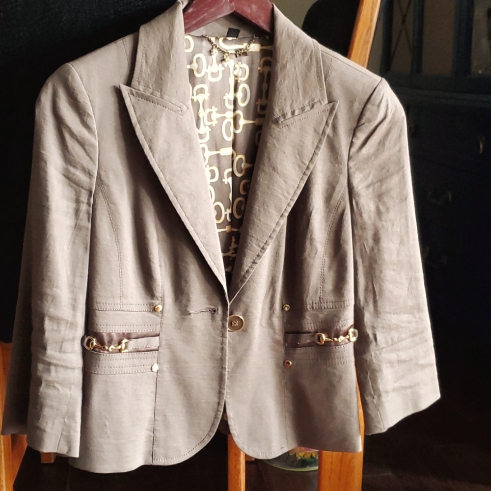 bebe size 4 Green Blazer